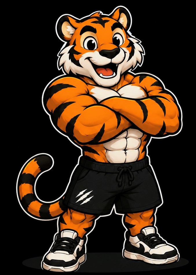 Ashy the Tiger, the official ASHEZ mascot